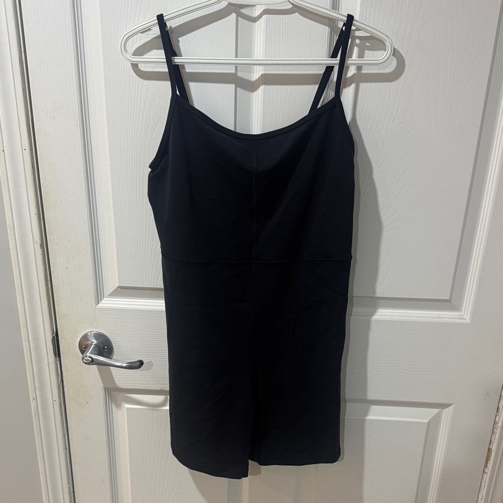 Wilfred Black Spaghetti-Strap Jumpsuit Romper